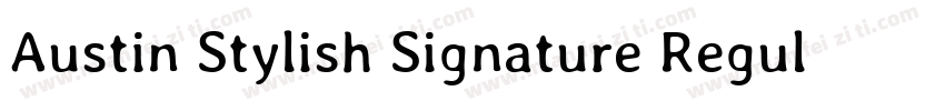 Austin Stylish Signature Regular字体转换